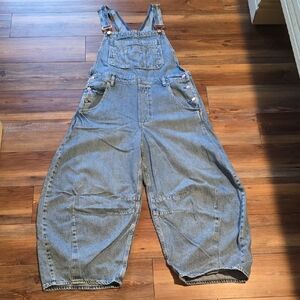 GAP Ultrasoft Denim Horseshoe Overalls